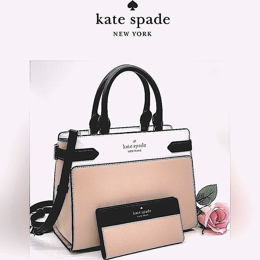 NWT Kate Spade Staci Medium Satchel & Staci Large Slim Bifold Wallet